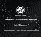 Material nylon 70D impermeable bolsa de compresión
