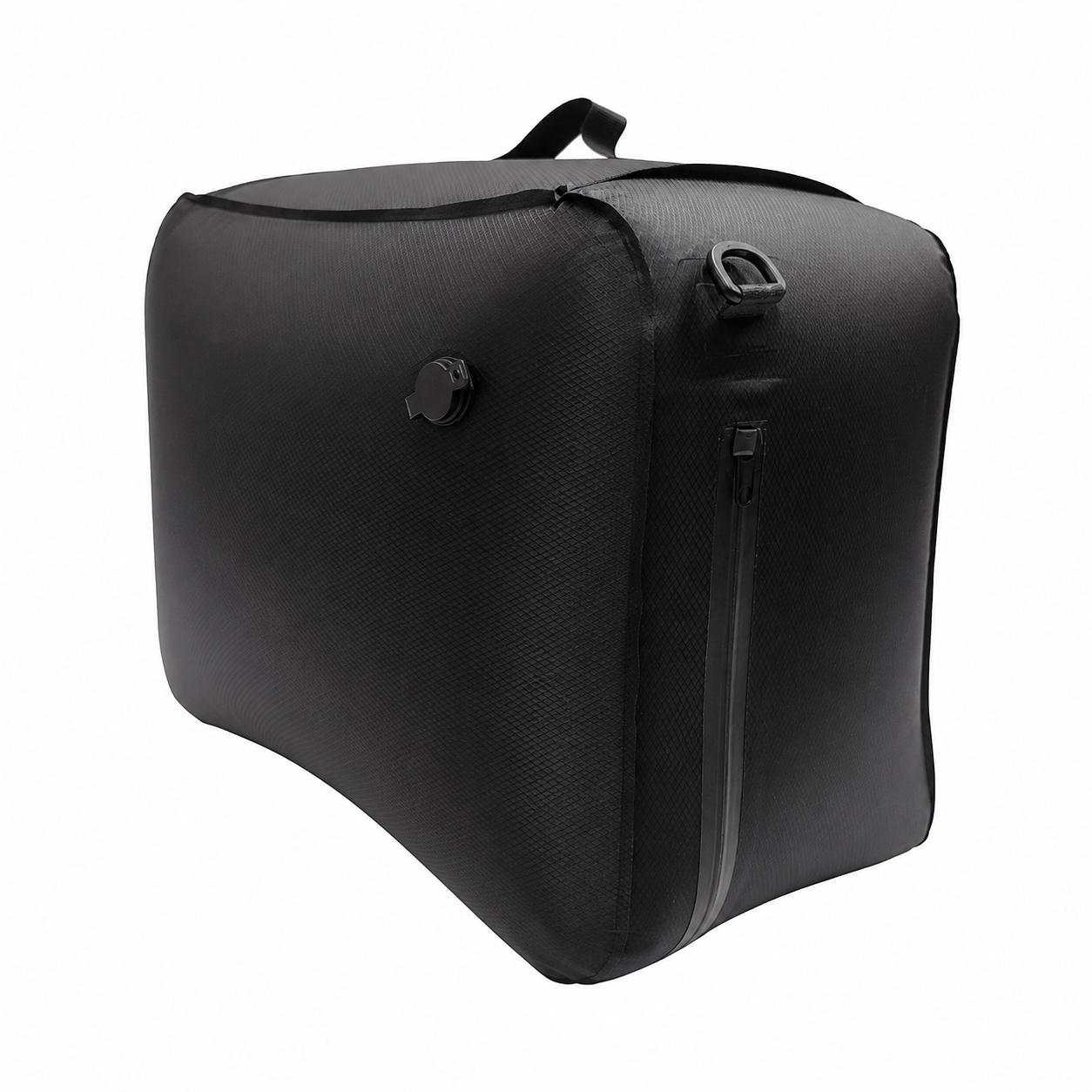 Bolsa de compresión PackWise 38L negra llena vista lateral
